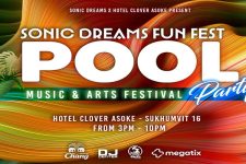 Sonic Dreams Fun Fest Pool Part at Hotel Clover Asoke Bangkok, Bangkok Pool Party, Psytrance party